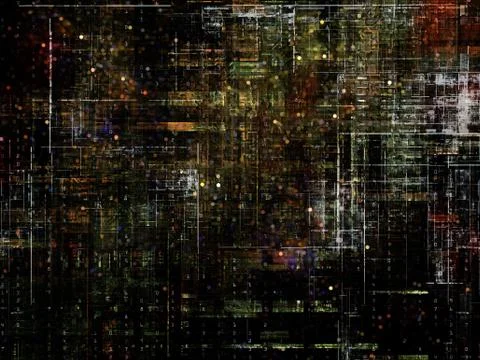 Technological Grunge Texture. Illustrazione stock