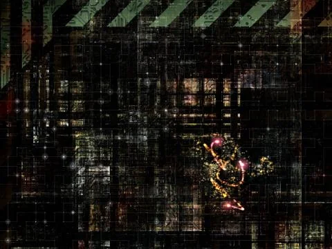 Technological Grunge Texture. Stock Illustration