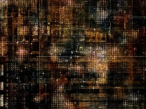 Technological Grunge Texture. Illustrazione stock