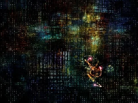 Technological Grunge Texture. 스톡 일러스트