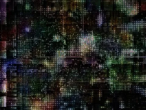 Technological Grunge Texture. Stock Illustration