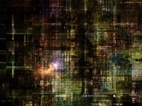 Technological Grunge Texture. Stock Illustration