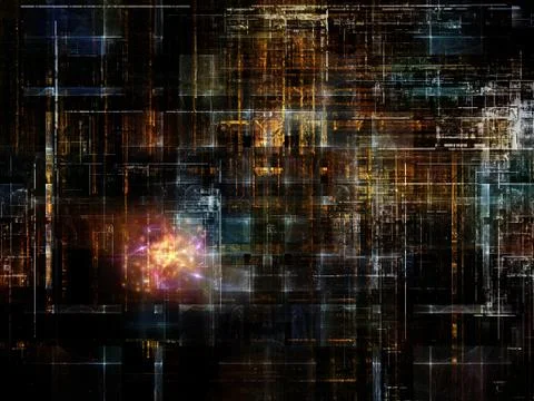 Technological Grunge Texture. Stock Illustration