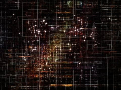 Technological Grunge Texture. Stock Illustration