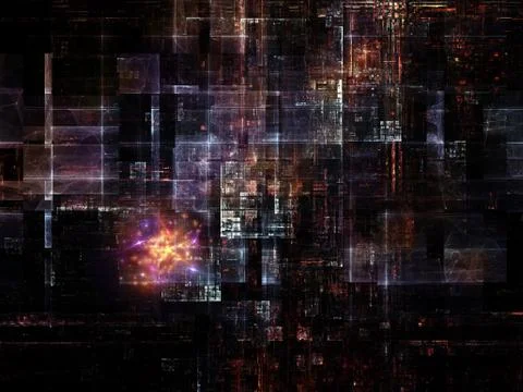 Technological Grunge Texture. Stock Illustration