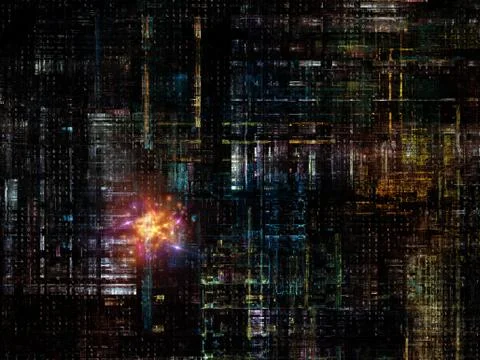 Technological Grunge Texture. Stock Illustration