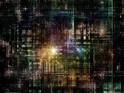 Technological Grunge Texture. Illustrazione stock