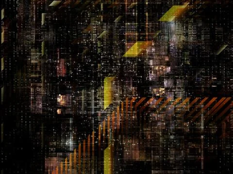 Technological Grunge Texture. Stock-Illustration