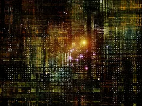 Technological Grunge Texture. Illustrazione stock