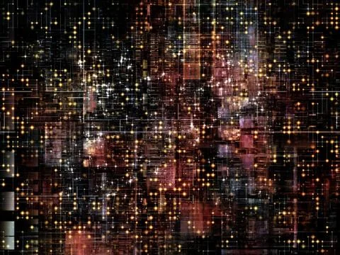 Technological Grunge Texture. Illustrazione stock