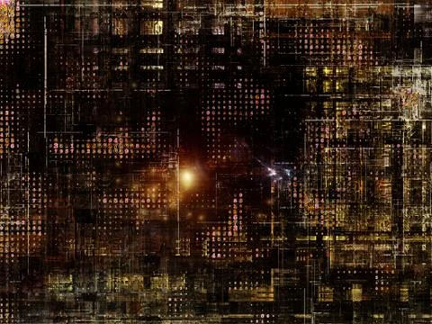 Technological Grunge Texture. Illustrazione stock