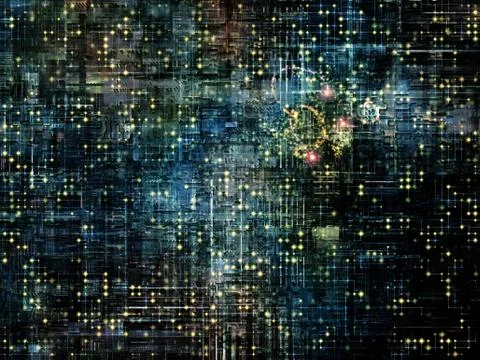 Technological Grunge Texture. Stock Illustration