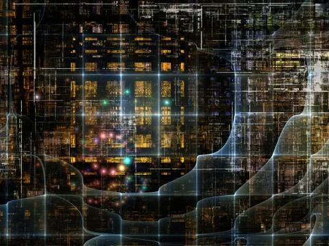 Technological Grunge Texture. Stock Illustration