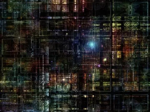 Technological Grunge Texture. Illustrazione stock