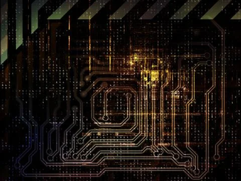 Technological Grunge Texture. Illustrazione stock