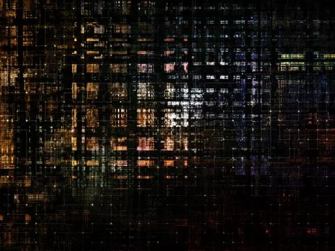 Technological Grunge Texture. Stock Illustration