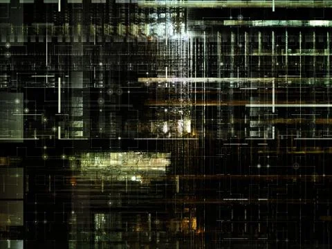 Technological Grunge Texture. Illustrazione stock