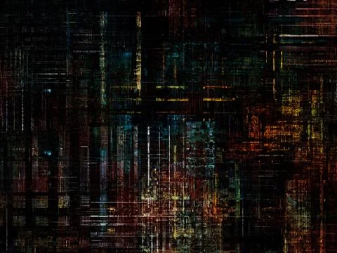 Technological Grunge Texture. Stock Illustration