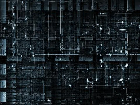 Technological Grunge Texture. Stock Illustration