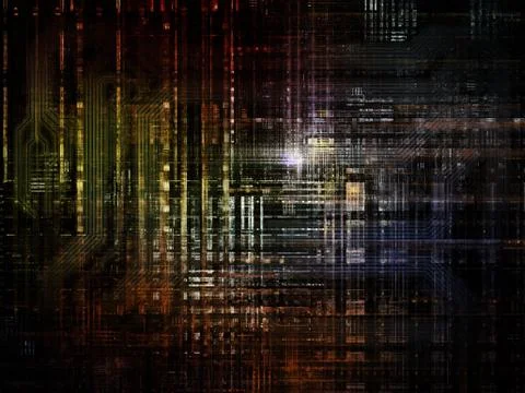 Technological Grunge Texture. Stock Illustration