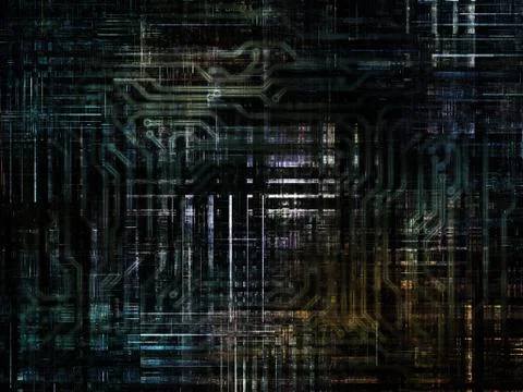 Technological Grunge Texture. Stock Illustration