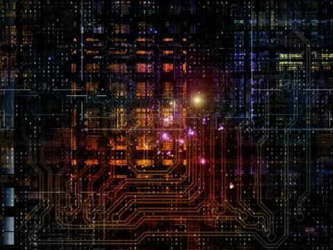 Technological Grunge Texture. Illustrazione stock