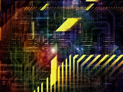 Technological Grunge Texture. Stock-Illustration