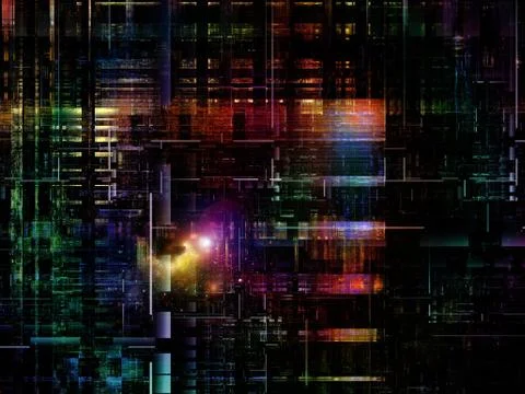 Technological Grunge Texture. Stock Illustration