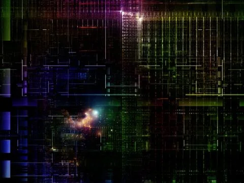 Technological Grunge Texture. Stock Illustration