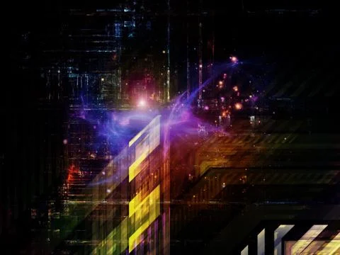 Technological Grunge Texture. Stock Illustration