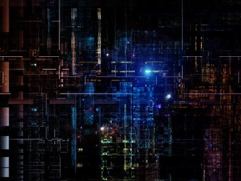 Technological Grunge Texture. Stock Illustration