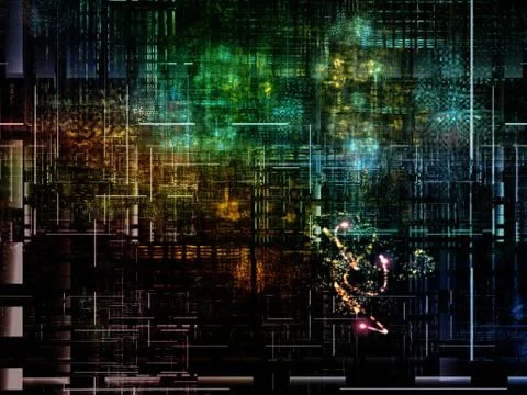 Technological Grunge Texture. Stock Illustration