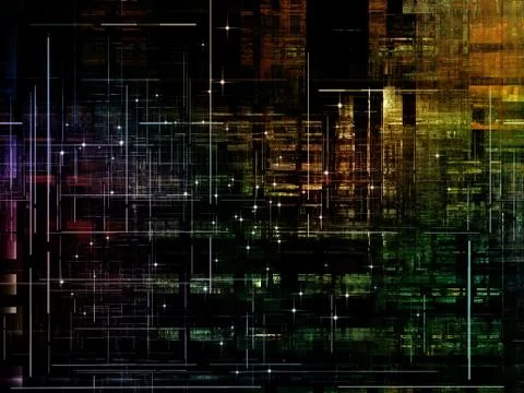 Technological Grunge Texture. Stock Illustration