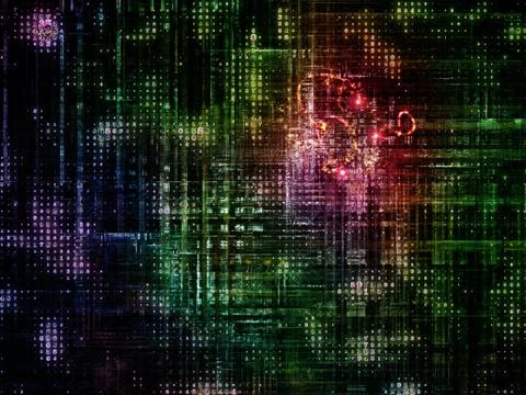 Technological Grunge Texture. Stock Illustration