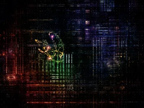 Technological Grunge Texture. Illustrazione stock