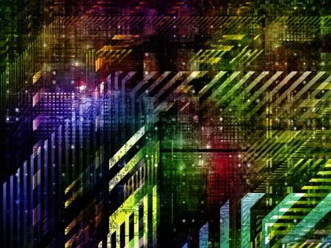 Technological Grunge Texture. 스톡 일러스트