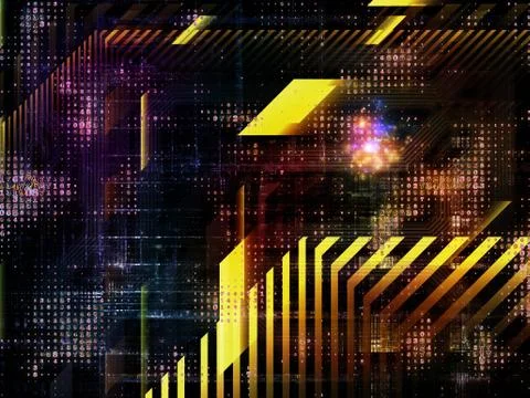 Technological Grunge Texture. Stock Illustration