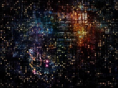 Technological Grunge Texture. Stock Illustration