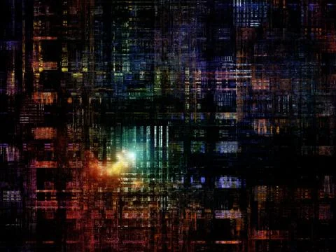 Technological Grunge Texture. Stock Illustration