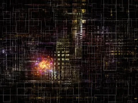 Technological Grunge Texture. Stock Illustration