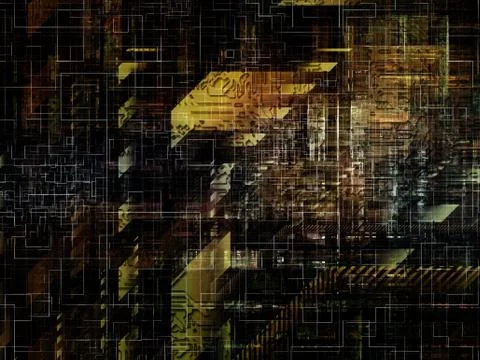 Technological Grunge Texture. Stock Illustration