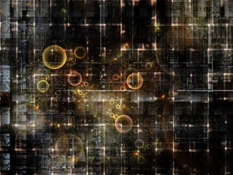 Technological Grunge Texture. Illustrazione stock