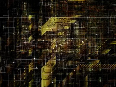 Technological Grunge Texture. Stock Illustration