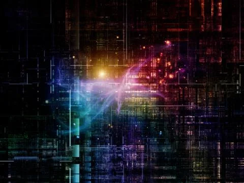 Technological Grunge Texture. Stock Illustration
