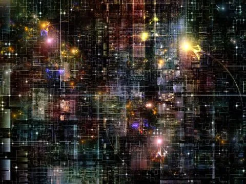 Technological Grunge Texture. 스톡 일러스트