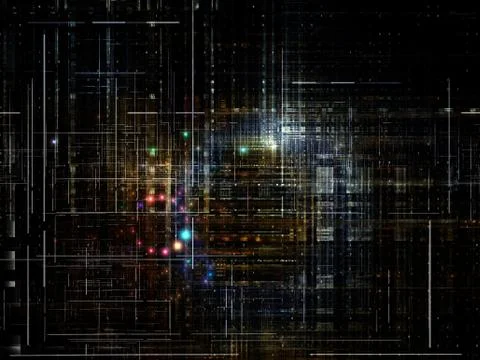 Technological Grunge Texture. Stock Illustration