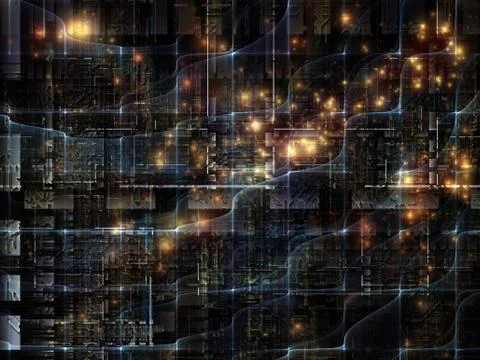 Technological Grunge Texture. Stock Illustration