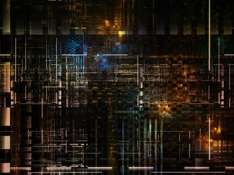 Technological Grunge Texture. イラスト素材