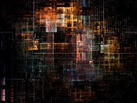 Technological Grunge Texture. Stock Illustration