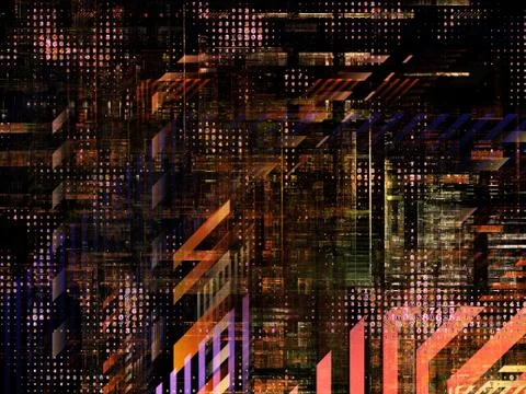 Technological Grunge Texture. Stock Illustration